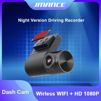 JMANCE Dash Cam WIFI Полная Поддержка Приложения SD-Карта HD 1080P Супер Мини Автомобильная Камера DVR Беспроводная Ночная Версия Рекордер Для Вождения