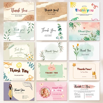 Пользовательские открытки DsgnTouch Благодарственная открытка за поддержку малого бизнеса Поздравительные бирки с бесплатным дизайном Спасибо за приглашение