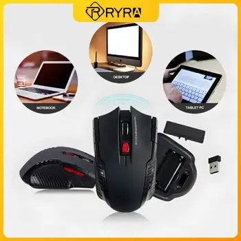 Беспроводная мышь RYRA, 2,4 G, приемник беспроводной мыши, Портативная ультратонкая оптическая мышь для ПК, ноутбука, 1600 точек на дюйм