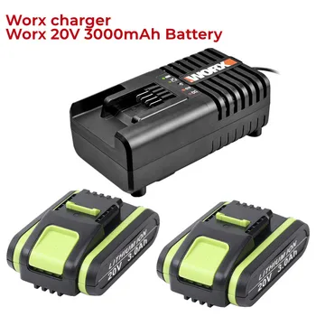 Аккумулятор для установки в Worx, 20 В, 3,0 Ач, WA3551, WA 3551,1, WA3553, WA35531, WA3572, WA3641, Совместимый с автономными выходами