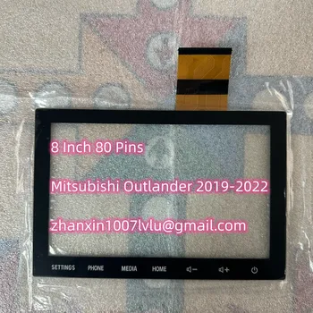 Новый 8-дюймовый 80-контактный Стеклянный дигитайзер с сенсорным экраном Без навигации Mitsubishi Outlander Sport 2019-2022 Автомобильный CD Аудио Радионавигатор