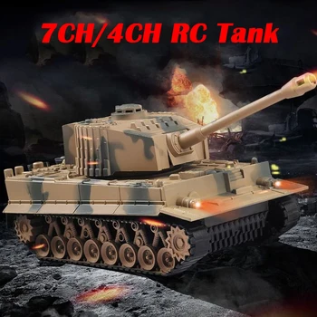 Радиоуправляемый танк Военная битва США M1 Leopard 2 Игрушечный автомобиль с дистанционным управлением, тактическая модель, электронные игрушки для мальчиков и детей