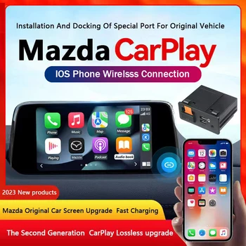 P3 Bluetooth Беспроводной Apple CarPlay Android Автоматический USB Адаптер Концентратор OEM для Модернизации Mazda 2 3 6 CX30 CX5 CX8 CX9 MX5 TK78669U0C