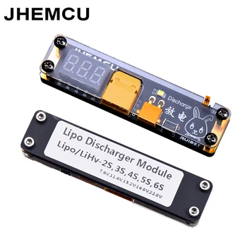 JHEMCU Ruibet Lipo Разрядник Модель 2-6 S встроенный светодиодный индикатор заряда Интерфейс XT30 /XT60 для утилизации радиоуправляемых аккумуляторов