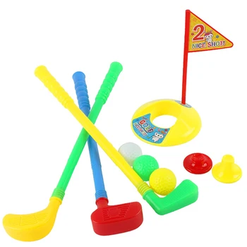 Детский Мини-набор для игры в гольф, Интерактивная игра для родителей и детей, Спортивная игрушка на открытом воздухе, Детская игрушка для обучения гольфу на открытом воздухе в помещении