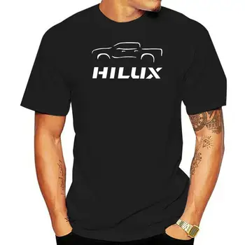 Черная футболка с логотипом Hilux, S - 3Xl, Chevy Truck 2023, Новый повседневный топ с коротким рукавом, Футболки из 100% хлопка с принтом