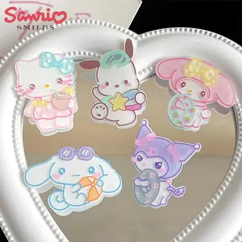 3 шт. Аксессуары Kawaii DIY Hello Kittys Sanrio Cinnamoroll My Melody Kuromi Аниме Шпилька для украшения рюкзака Игрушки для девочек