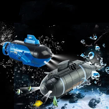 Мини-Беспроводная подводная лодка с дистанционным управлением, Перезаряжаемая шестиканальная радиоуправляемая лодка, гоночная атомная подводная лодка, высокоскоростная модель Игрушки для детей