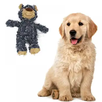 Медведь-попрошайка, собака, пищащие игрушки, милый плюшевый щенок, жевательная игрушка с пищалками для маленьких