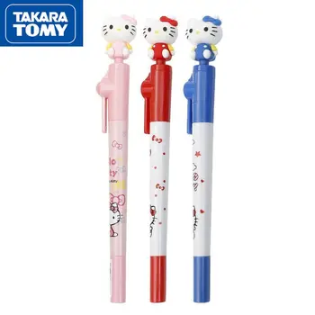 Гелевая ручка TAKARA TOMY для учащихся начальной школы, Вращающаяся Декомпрессионная Ручка с Милым Рисунком 