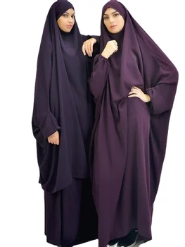 10 Цветов, Мусульманское Женское Платье-Хиджаб С Капюшоном, Одежда Для Молитвы, Джилбаб, Абая, Длинный Химар, Полное Покрытие, Платье для Рамадана, Абая, Исламская Одежда