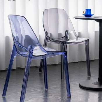 Пластиковый Обеденный стул для гостиной, Дизайнерский Кухонный Уличный Компьютерный обеденный стул, Дизайнерский Прозрачный Набор обеденных стульев Muebles De Cocina