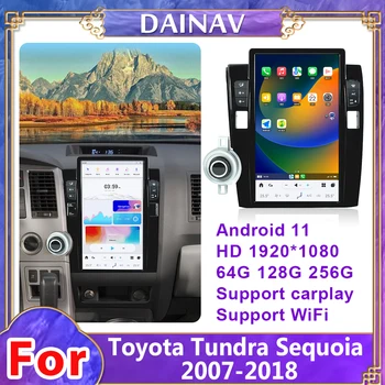 13,6 Дюймов Android 11 Для Toyota Tundra Sequoia 2007-2018 Мультимедийный плеер GPS Навигация WIFI Carplay головное устройство