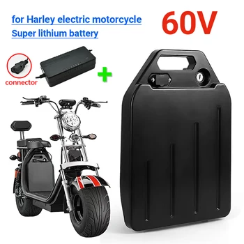 Литиевая Батарея Электромобиля Harley Водонепроницаемая Батарея 18650 60V 20ah для Двухколесного Складного Электрического Скутера Citycoco, Велосипеда