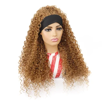 Парики с повязкой на голову из синтетических волос OUCEY для женщин, волнистый кудрявый парик, женская натуральная женская повязка на голову, парик хорошего качества, женские парики