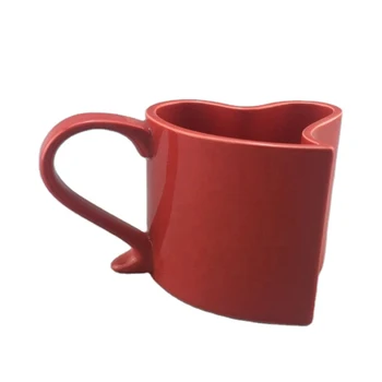 Кофейная чашка Чашка Любви Креативная чашка с красным сердцем Керамическая чашка для молока керамическая кофейная чашка столовые приборы подарок на День Святого Валентина