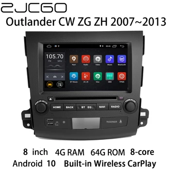 ZJCGO Автомобильный Мультимедийный Плеер Стерео GPS Радио Навигация 8 Ядерный Android 10 Экран для Mitsubishi Outlander CW ZG ZH 2007 ~ 2013