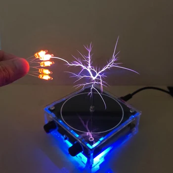 Беспроводное освещение Динамик Беспроводной генератор импульсного напряжения электрической дуги Bluetooth AUX Аудиовход для научного образования