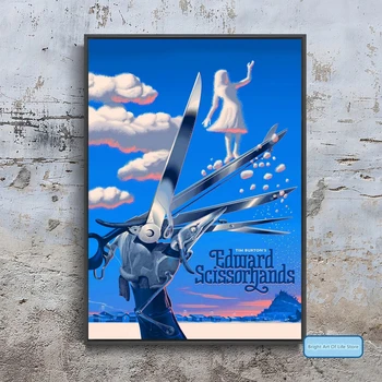 Эдвард Руки-ножницы (1990), Обложка для постера фильма, фото, печать на холсте, настенное искусство, Домашний декор (без рамы)