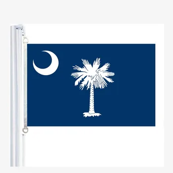 Флаг Южной Каролины, 90*150 см, 100% полиэстер, баннер, цифровая печать