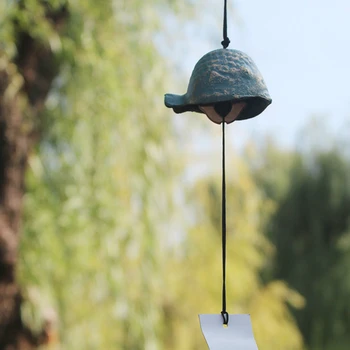 Японский Стиль FUGU Furin Wind Chime Bell Nanbu Чугунный ИВАЧУ