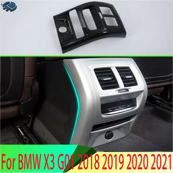 Для BMW X3 G01 2018 2019 2020 2021, Покрытый АБС-пластиком Подлокотник, коробка, Задняя Вентиляционная Рама, Накладка