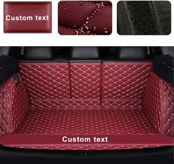 Изготовленный на заказ автомобильный грузовой коврик для Toyota Yaris 2014 Полностью Окруженный Кожаной Подкладкой для багажника