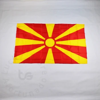 Македония 90*150 см флаг, баннер, подвесной национальный флаг для встречи, парада, вечеринки.Подвешивание, украшение
