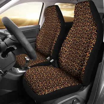 Классические Чехлы для Автокресел из кожи леопарда С Животным Принтом Универсально Подходят Для Ковшеобразных сидений автомобилей и внедорожников African Safari Jungle Desi