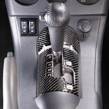 Для Mitsubishi Eclipse 2006-2011 Мягкий автомобильный индикатор центрального управления передачей из Углеродного волокна, рамка, накладка, наклейка, автомобильные аксессуары