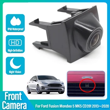 Автомобильная Камера с логотипом Вида спереди Для Ford Fusion Для Mondeo 5 MK5 CD391 2013 2014 2015 2016 2017 2018 2019 2020 AHD HD CCD Водонепроницаемая
