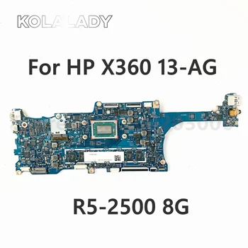 L19573-601 L19573-001 448.0EC05.0021 17885-2 Материнская плата для ноутбука HP X360 13-AG 13M-AG с материнской платой Ryzen 5 R5-2500 8 ГБ оперативной памяти