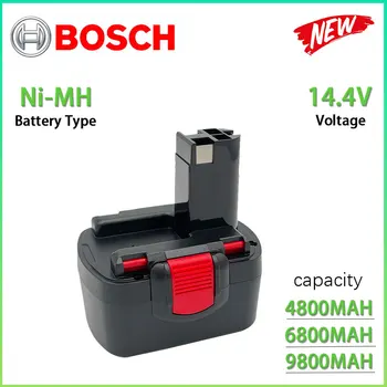 Аккумуляторная Батарея Bosch 14,4 В 4,8 АЧ 6,8 АЧ 9,8 Ач Для Дрели-Шуруповерта bosch BAT038 BAT040 BAT140 BAT159 BAT041