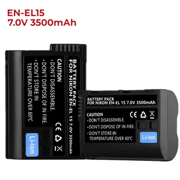 Лот из 1-5 батареек EN-EL15 7,0 В 3500 мАч для фоторефлекторных фотоаппаратов Nikon D850, D7500, 1 V1, D500, D600, D610, D750, D80