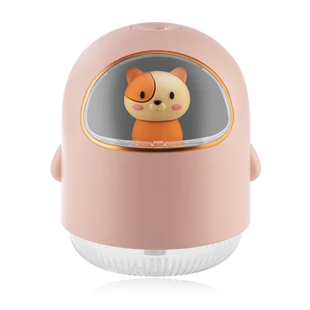 USB Увлажнитель воздуха Space Cat, USB Мини-Мультяшная Атмосферная Лампа, Немой Распылитель, Увлажнитель воды в комнате для кондиционирования Воздуха, Розовый