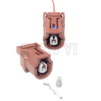 1 Комплект 1-полосный автоматический электрический разъем для Honda 6189-7197 Автомобильный кислородный датчик Водонепроницаемая Проводная кабельная розетка с кабелями