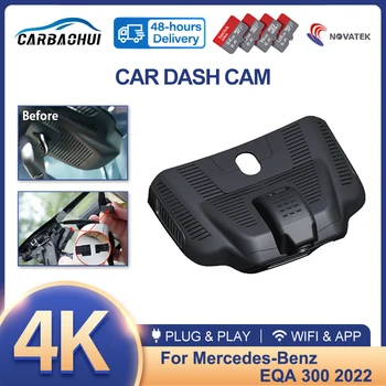 Новый Автомобильный Видеорегистратор 4K Plug and play Dash Cam Камера HD Ночного видения Видеорегистратор Для Mercedes-Benz EQA 300 2022 2023 Беспроводной Видеорегистратор
