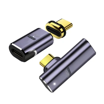Jimier USB C между мужчинами и женщинами Магнитный разъем, USB4 Type C Мощность 140 Вт 40 Гбит/с Передача данных 8K Видеоадаптер для Ноутбука Телефона
