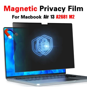 Для MacBook Air 13 M2 A2681 Магнитно-адсорбционный фильтр Конфиденциальности Экранирует Защитную пленку