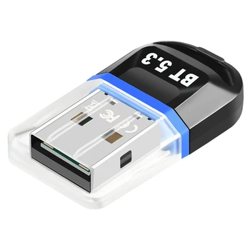 USB-адаптер Bluetooth 5.3, USB-приемник Bluetooth Поддерживает портативный КОМПЬЮТЕР, настольный Bluetooth-гарнитура, принимающий передатчик Синий