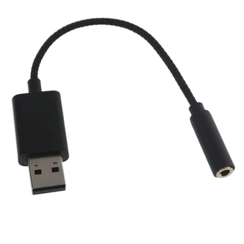 Звуковая карта USB с разъемом от USB до 3,5 мм с разъемом для микрофона 2 в 1 Разъем для гарнитуры Разъем Адаптера Взаимные Преобразователи