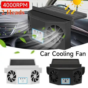 Автомобильный вытяжной вентилятор на солнечной энергии, вентилятор для окна автомобиля, Охлаждающий Радиатор, Энергосберегающий автоматический вентилятор-охладитель, портативный вентилятор для дезодорации