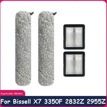 4 Шт. Щетка для пола и Hepa-фильтр для Беспроводного пылесоса Bissell X7 3350F 2832Z 2955Z