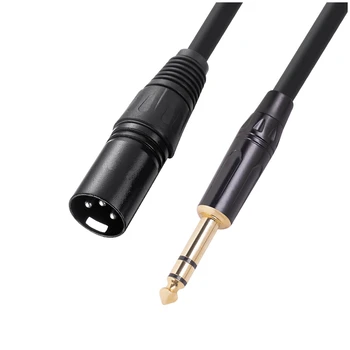 6,35 мм 1/4 Дюйма От мужчины к мужчине XLR Аудио Стерео микрофонный кабель -От мужчины к мужчине XLR Сбалансированный динамик Микрофонный кабель, 1,8