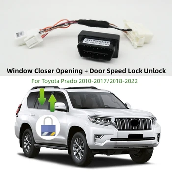 Автомобильный автоматический доводчик стеклоподъемника + модуль разблокировки блокировки скорости двери для Toyota Prado 2010-2022