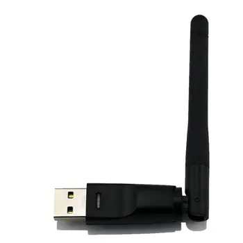 USB Беспроводная сетевая карта WiFi адаптер 2,4 G Бесплатная антенна с драйвером Сетевая карта Ethernet Двухдиапазонный приемник беспроводного ключа WiFi