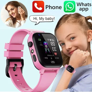 2023 Новые Часы для звонков Детские Умные часы Детские умные часы с 4G Sim-картой SOS-камера Голосовой чат Фото Водонепроницаемые Мальчики Девочки
