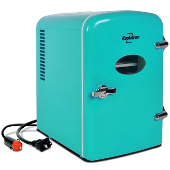 Портативный Мини-холодильник в стиле Ретро, компактный холодильник объемом 4 л, Персональный охладитель, Портативный охладитель и грелка для косметики, продуктов питания