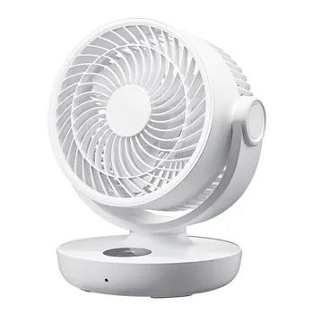 Термо портативный вентилятор циркуляции воздуха для домашнего офиса, настольный бесшумный беспроводной маленький электрический вентилятор
