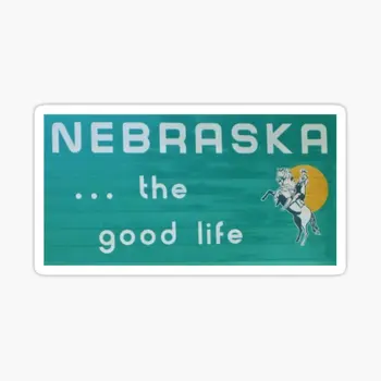 Nebraska The Good Life 5 шт. Автомобильные наклейки для автомобиля, художественное окно, Домашние детские бутылки для воды, Фон для гостиной, Холодильник, Милый